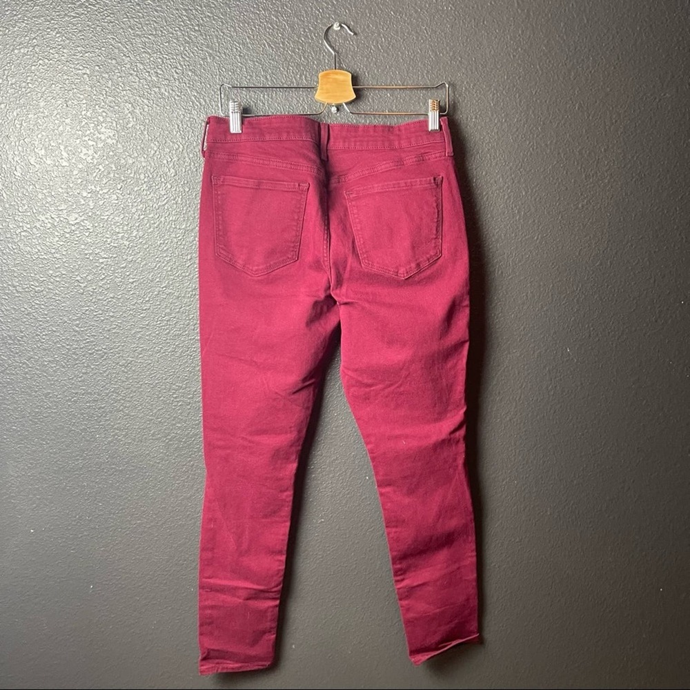 Rock Star Supper skinny burgundy size 12 - Picture 2 of 4
